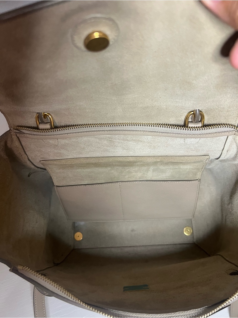 Celine Belt Bag Mini Beige Leather Handbag - Picture 12 of 16